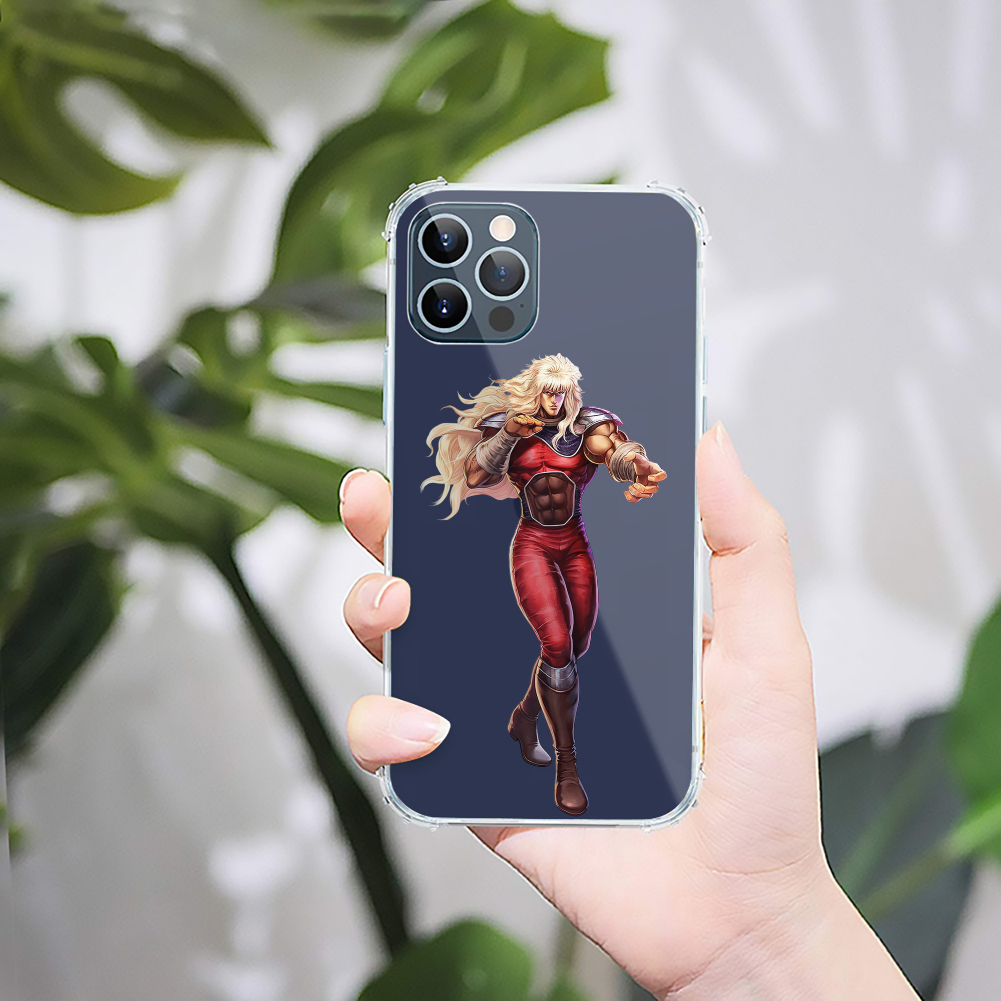 （画像用） 北斗の拳 Fist of the North Star 【iPhone 12シリーズ対応】透明スマホケース（クリアソフトケース）